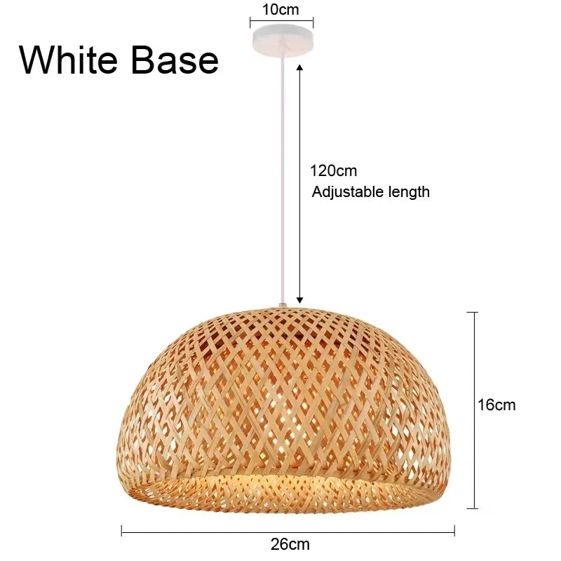 Handwoven Bamboo Pendant Light