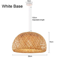 Handwoven Bamboo Pendant Light