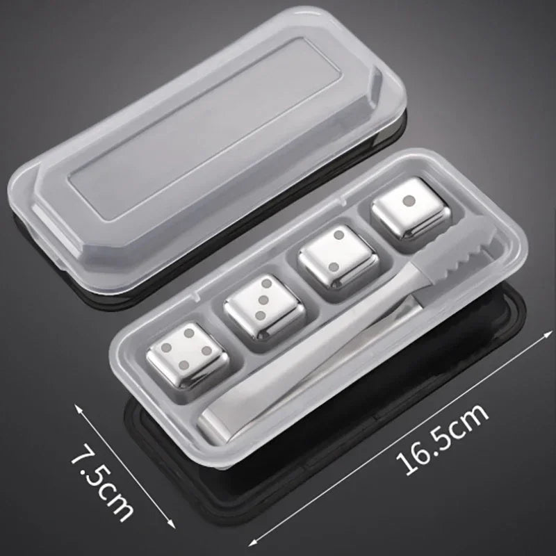 Reusable Stainless Whiskey Cubes