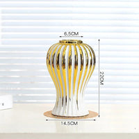 Gold Edged Ceramic Vase