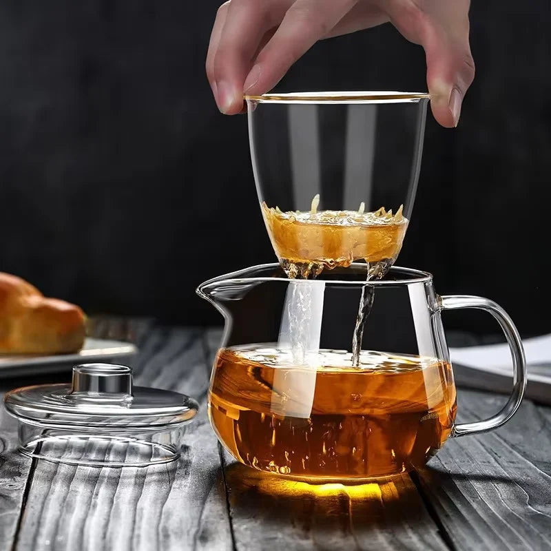 Borosilicate Glass Infuser Teapot