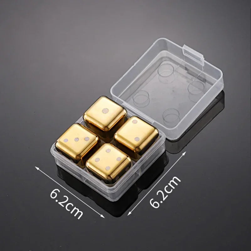 Reusable Stainless Whiskey Cubes