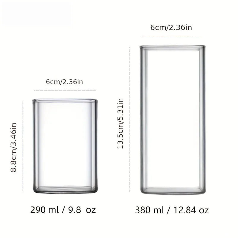 Square Cocktail Drinking Glass