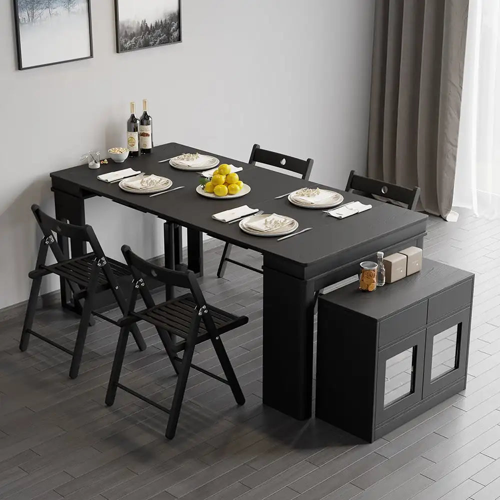 Extendable Storage Dining Table