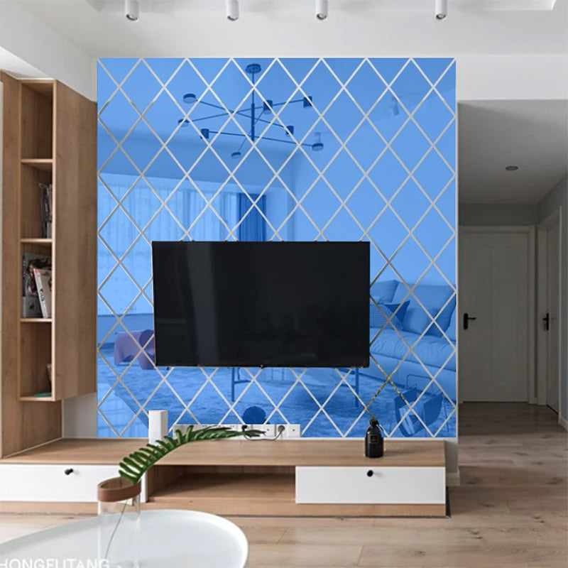 Geometric Triangle Mirror Stickers