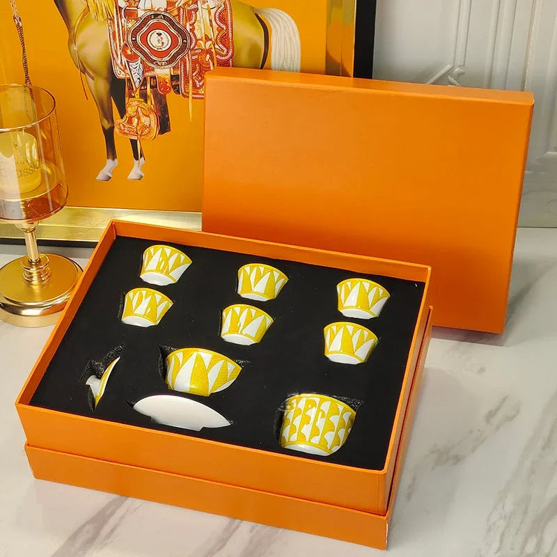 Geometric Bone China Tableware