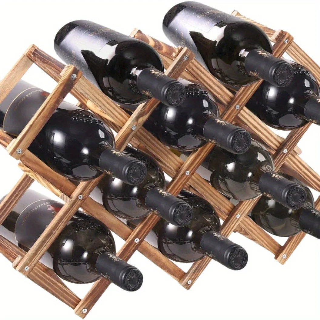 Collapsible Wooden Wine Rack