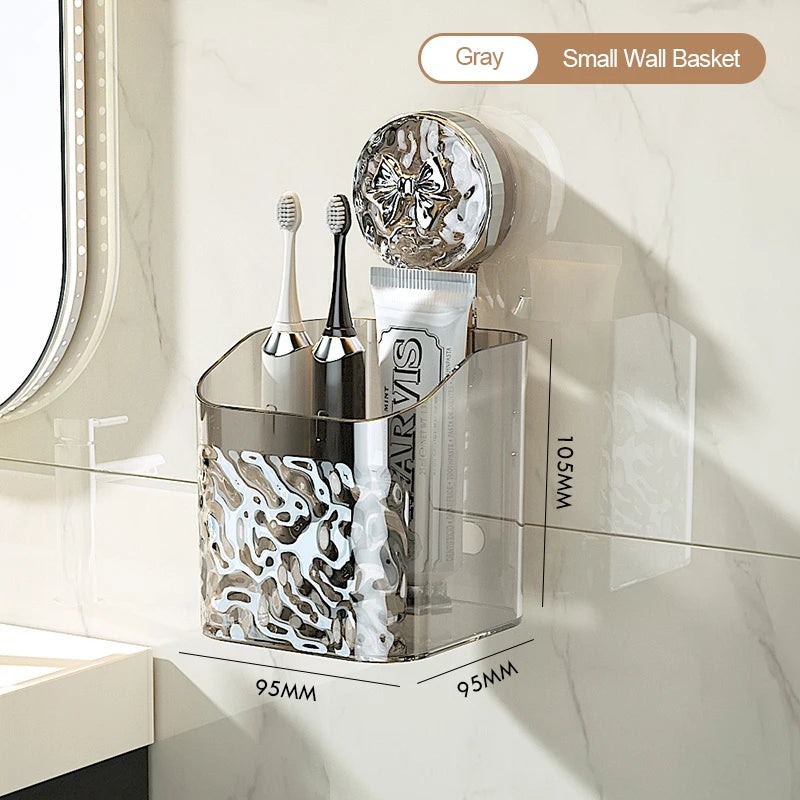 Suction Glacier Bathroom Basket