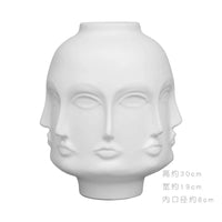 Sculptural Face Ceramic Vase