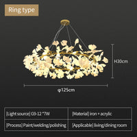 Ginkgo Ceramic LED Chandelier