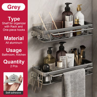 Rustproof Suction Shower Rack