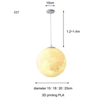 3D Moon Pendant Lamp