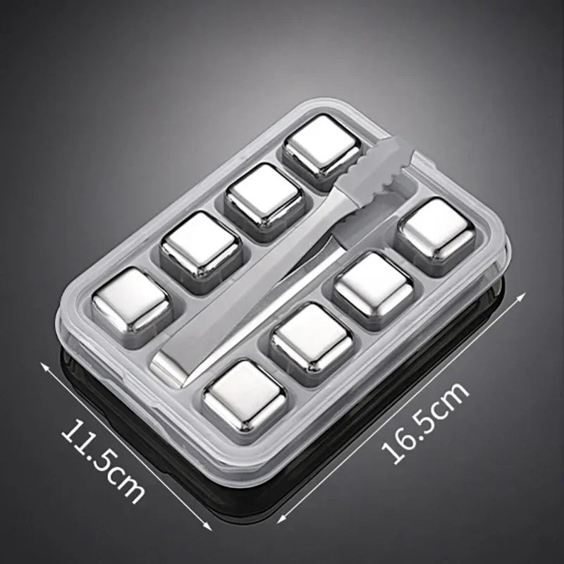 Reusable Stainless Whiskey Cubes