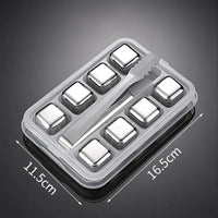 Reusable Stainless Whiskey Cubes