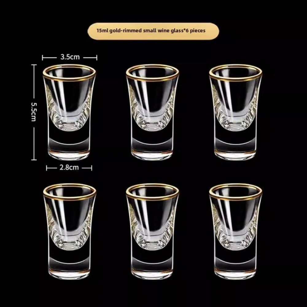 Gold Foil Shot Glasses