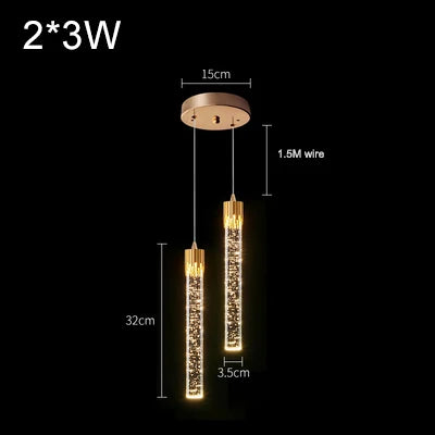 Crystal Multi-Light Pendant Lamp