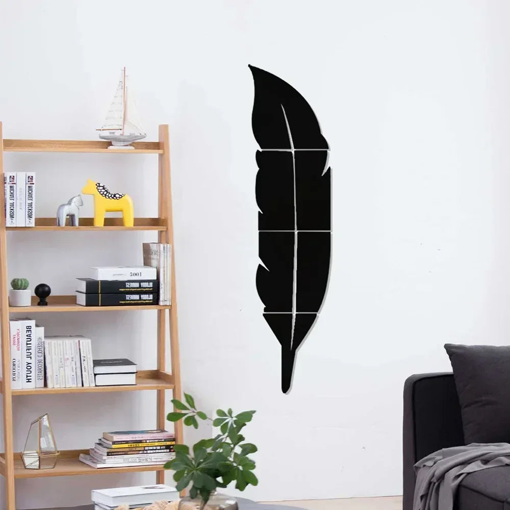 Dancing Feather Mirror Stickers