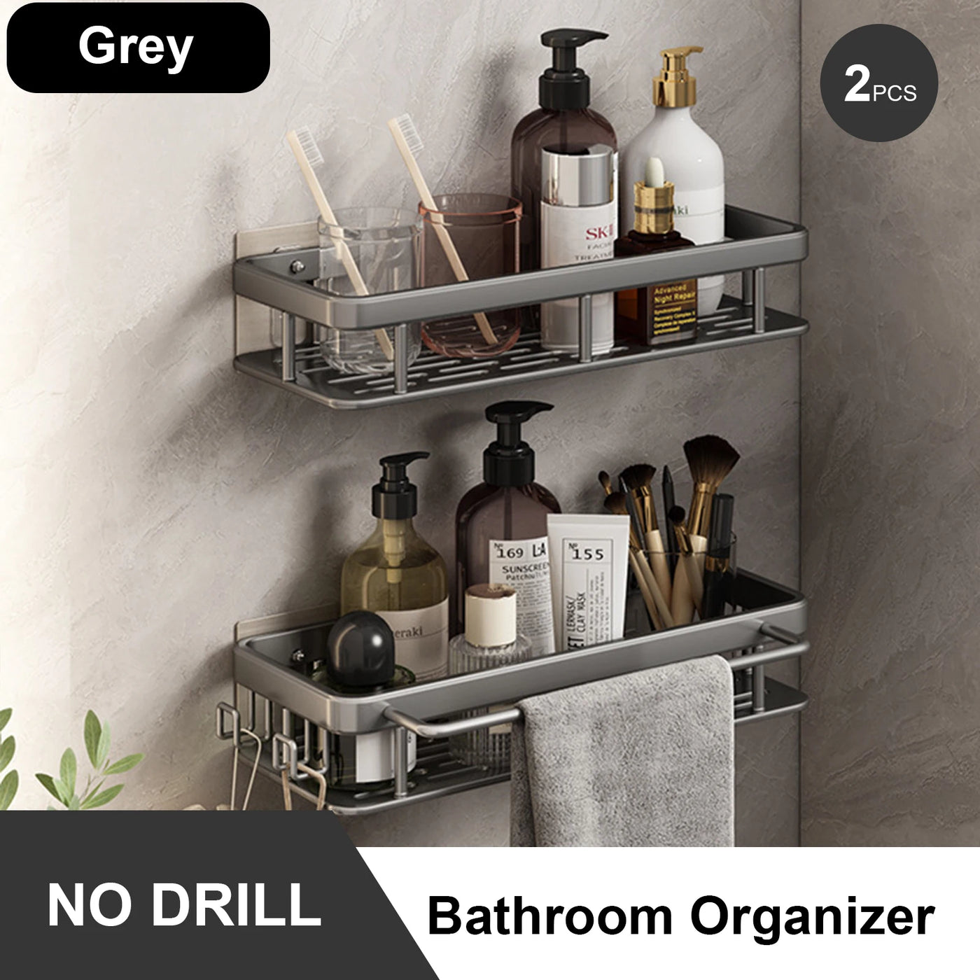 Rustproof Suction Shower Rack