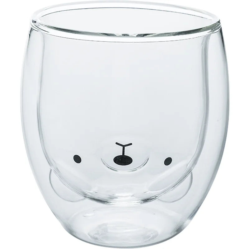 Animal Double-Wall Glass Mug