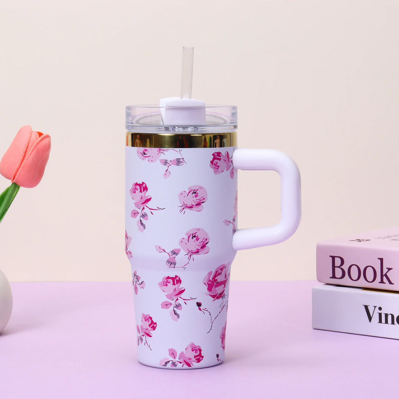 14oz Handled Travel Tumbler