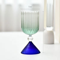 Colored Champagne Cocktail Coupe
