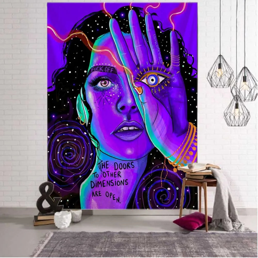 Psychedelic Boho Wall Tapestry