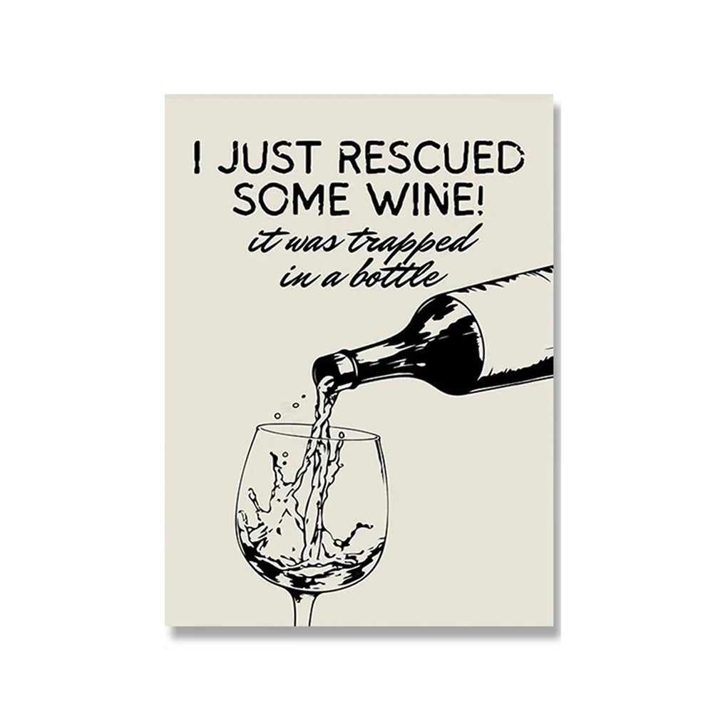Wine Cheese Kitchen Prints