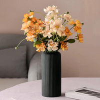 Striped Ceramic Style Vase