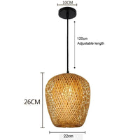 Handwoven Bamboo Pendant Light