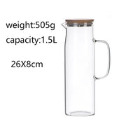 Bamboo Lid Glass Kettle