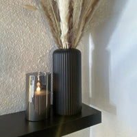 Striped Ceramic Style Vase