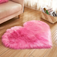 Heart Shaped Plush Rug