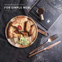 Wooden Round Serving Platter