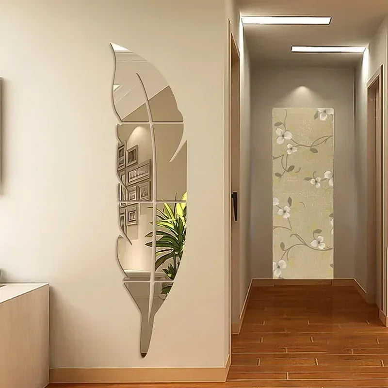 Dancing Feather Mirror Stickers