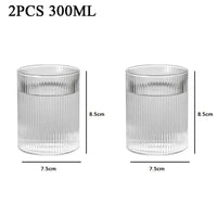 Japanese Striped Glass Tumblers