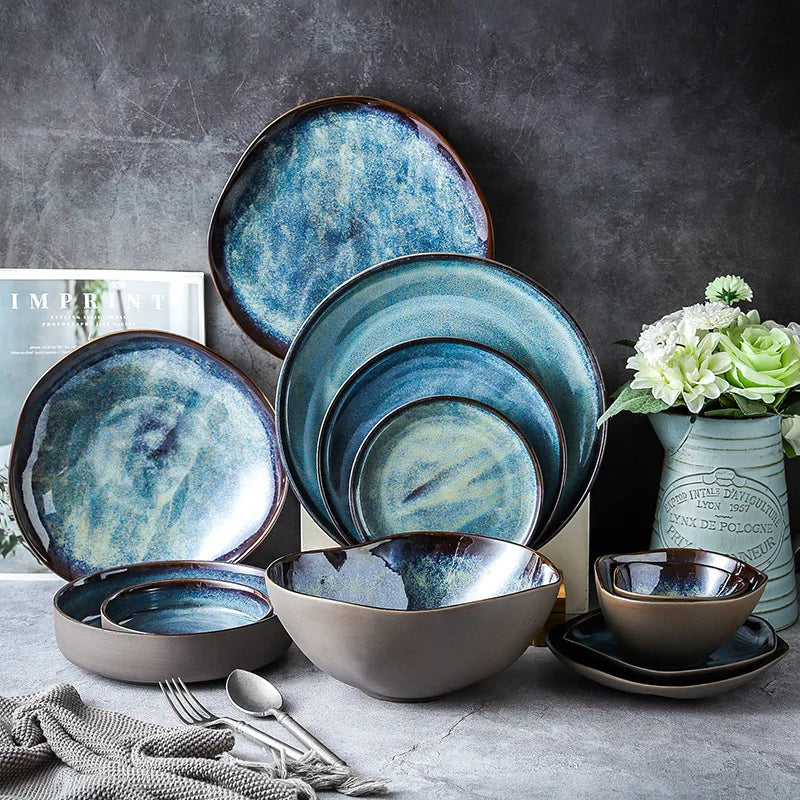 Glazed Porcelain Tableware Set