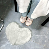 Heart Shaped Plush Rug