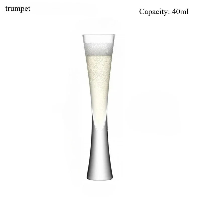 Glitter Champagne Flute Glasses
