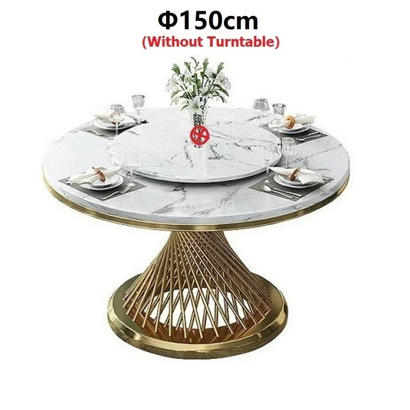 Marble Gold Dining Set