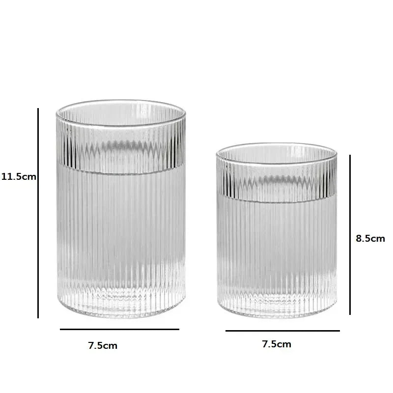 Japanese Striped Glass Tumblers