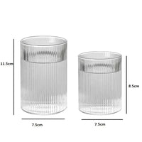 Japanese Striped Glass Tumblers
