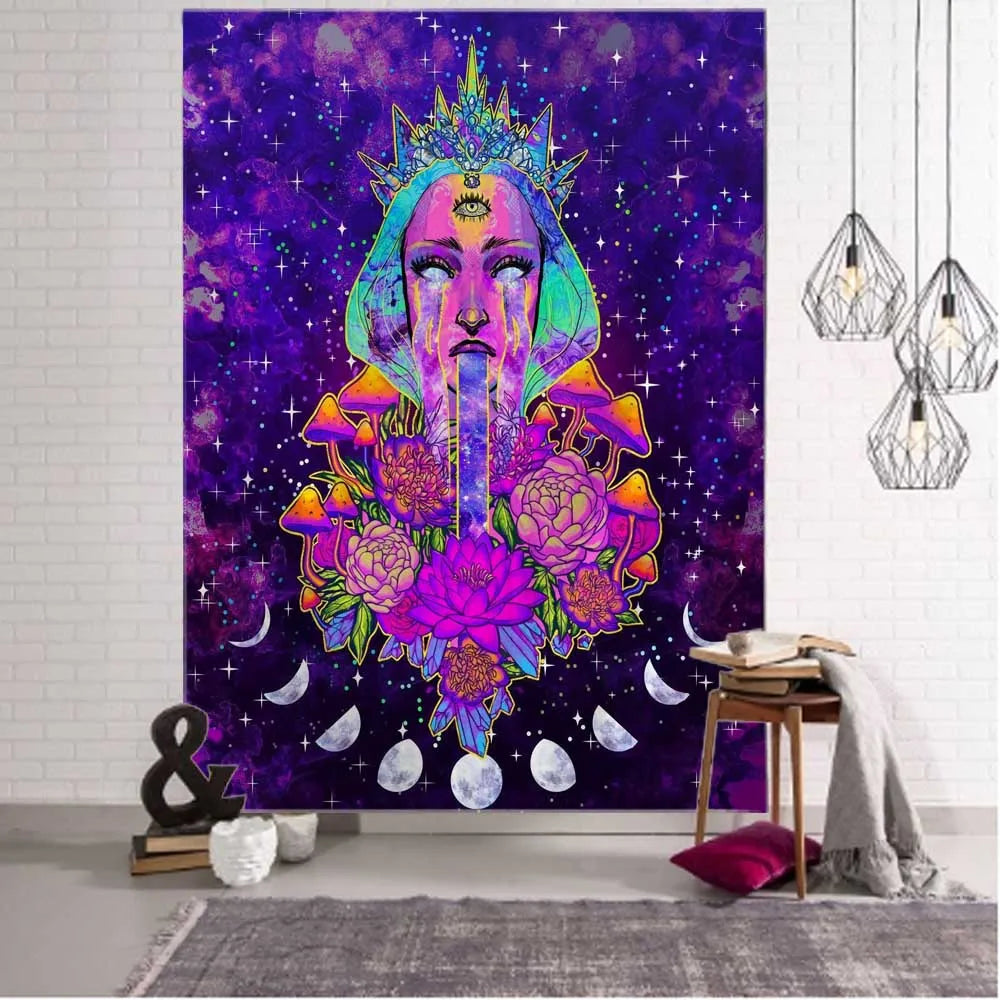 Psychedelic Boho Wall Tapestry