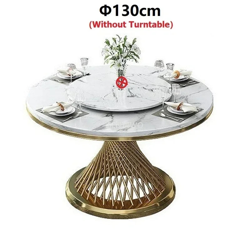 Marble Gold Dining Set