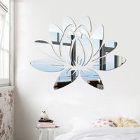 Lotus Acrylic Mirror Sticker