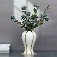 Gold Edged Ceramic Vase