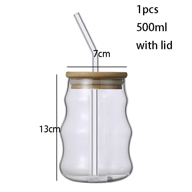 Bamboo Lid Glass Tumblers
