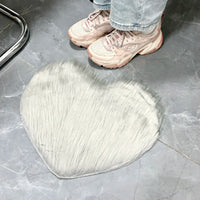 Heart Shaped Plush Rug