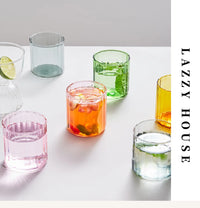 Heat-Resistant Striped Glass Cups