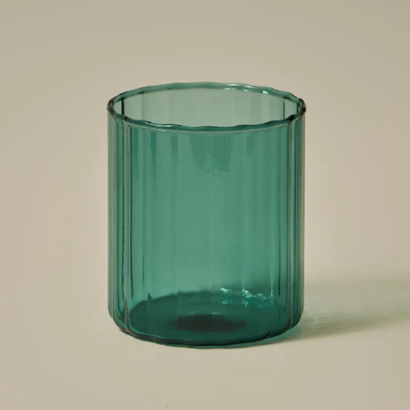 Heat-Resistant Striped Glass Cups