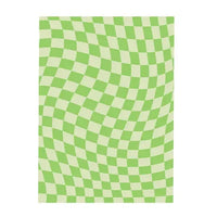 Retro Checkerboard Plush Rug